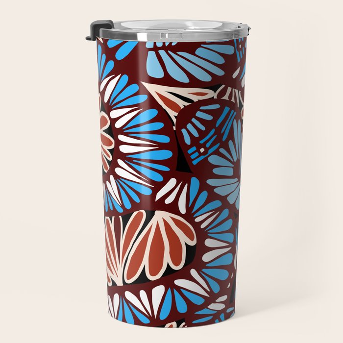 Colorful snakes and flowers Travel Mug Gallery Image 3