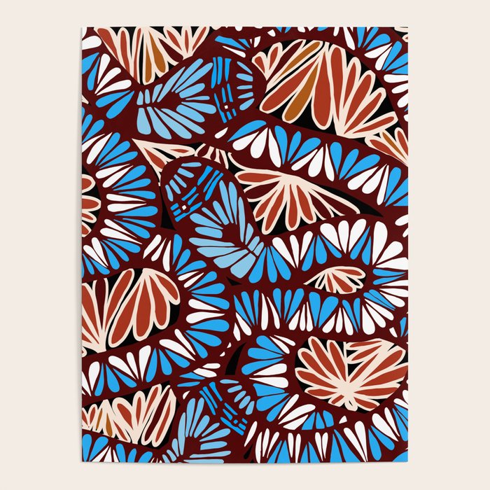 Colorful snakes and flowers Poster Gallery Image 1