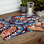 Colorful snakes and flowers Outdoor Rug Gallery Image 2