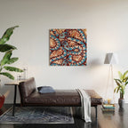Colorful snakes and flowers Wood Wall Art Gallery Image 2
