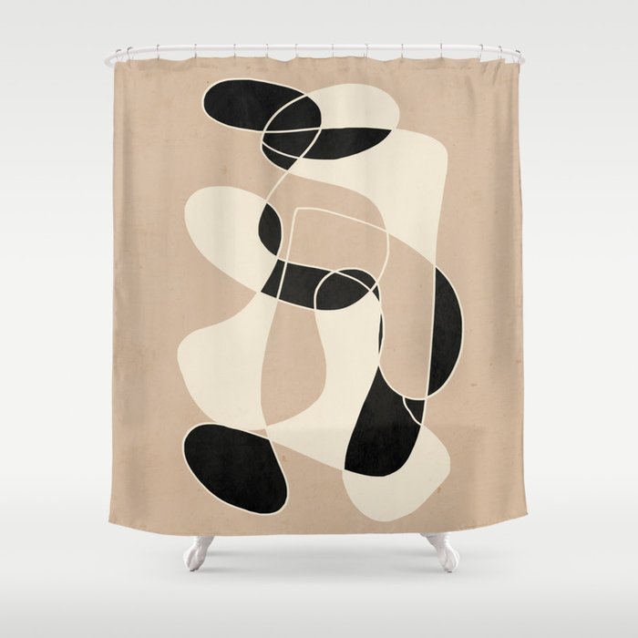 Modern Abstract Minimal Art 23 Shower Curtain Gallery Image 1
