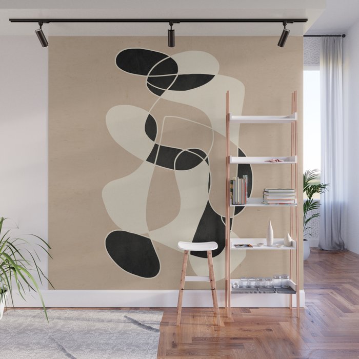 Modern Abstract Minimal Art 23 Wall Mural Gallery Image 1
