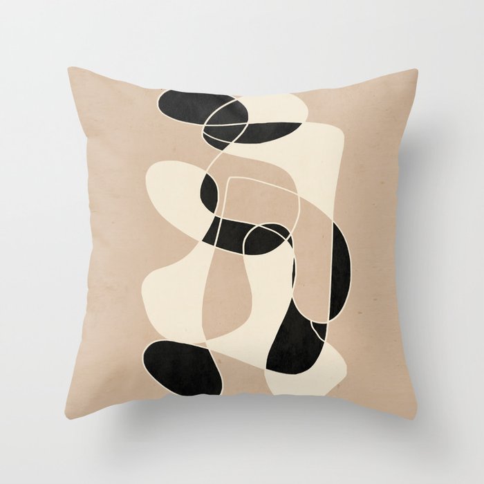 Modern Abstract Minimal Art 23 Throw Pillow Gallery Image 1