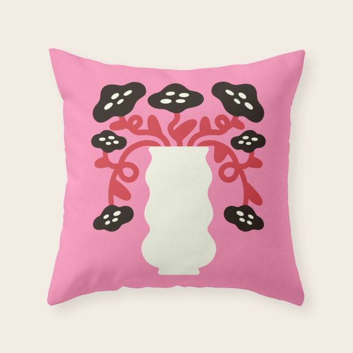 Dried Lotus Flowers Throw Pillow Gallery Image 1