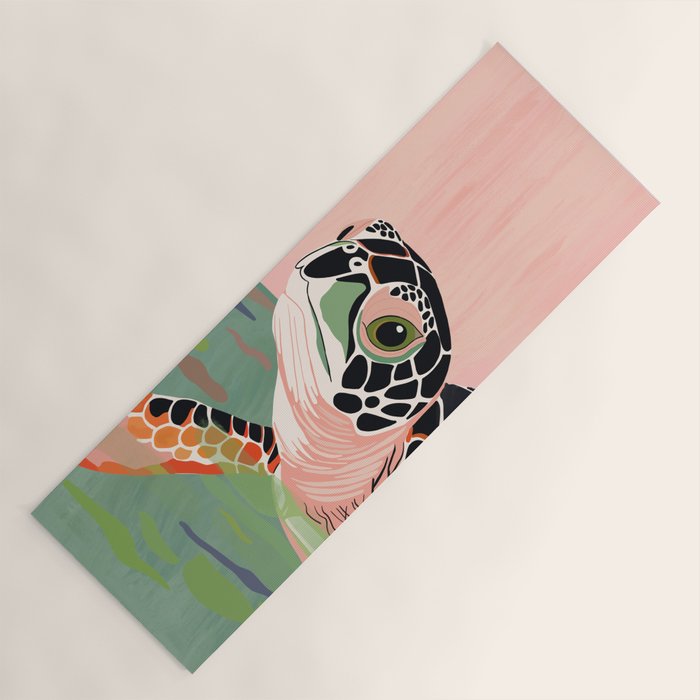 Cute Turtle  Yoga Mat Gallery Image 1