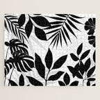 Tropical Vibes Black And White Foliage  Jigsaw Puzzle Gallery Image 1
