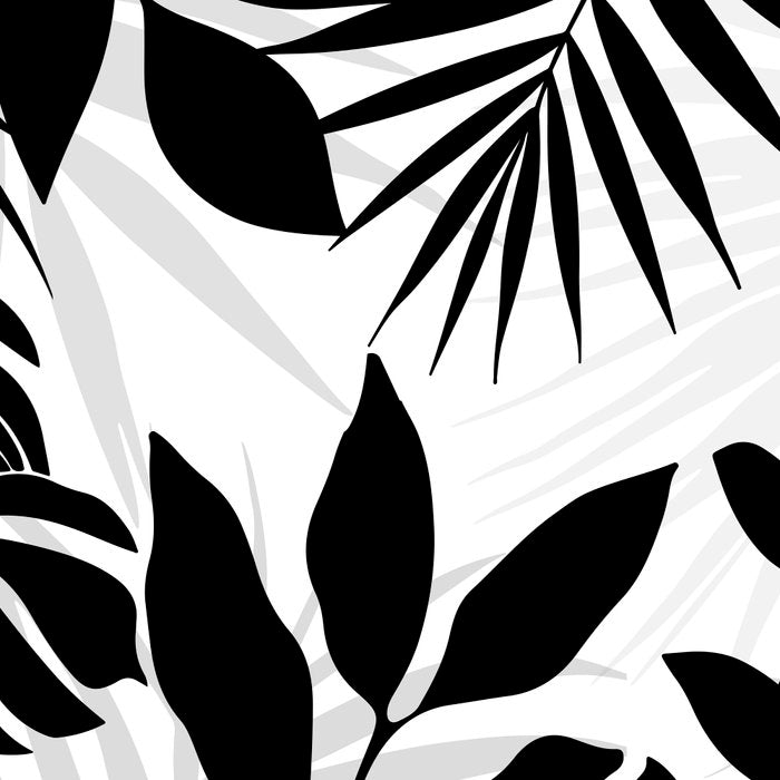 Tropical Vibes Black And White Foliage  Coffee Mug Gallery Image 2
