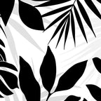 Tropical Vibes Black And White Foliage  Coffee Mug Gallery Image 2