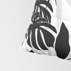 Tropical Vibes Black And White Foliage  Pillow Sham Gallery Image 4