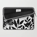 Tropical Vibes Black And White Foliage  Laptop Sleeve Gallery Image 2