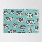Cow Collection - Turquoise Rug Gallery Image 2