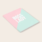 Boss Lady - Pastel Pink and Aqua #bosslady #society6 #typography Notebook Gallery Image 2