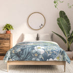 Blue Floral Garden Comforter Gallery Image 3