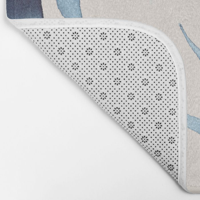 Blue Botanicals No. 6 Bath Mat Gallery Image 2