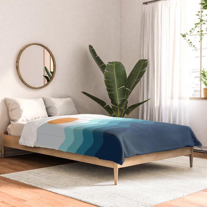 Abstract Landscape 14 Portrait Comforter Gallery Image 2