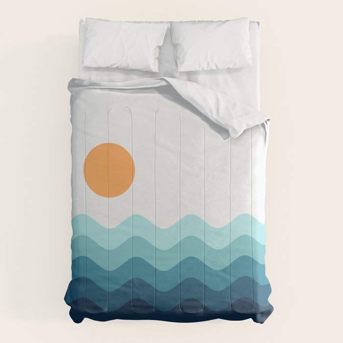Abstract Landscape 14 Portrait Comforter Gallery Image 6