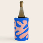 Rose Bud & Azure Blue: Matisse Paper Cutouts 02 Wine Chiller Gallery Image 1