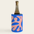 Rose Bud & Azure Blue: Matisse Paper Cutouts 02 Wine Chiller Gallery Image 3
