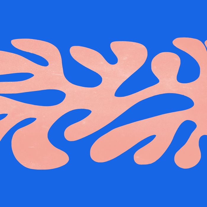 Rose Bud & Azure Blue: Matisse Paper Cutouts 02 Coffee Mug Gallery Image 2