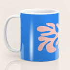 Rose Bud & Azure Blue: Matisse Paper Cutouts 02 Coffee Mug Gallery Image 3