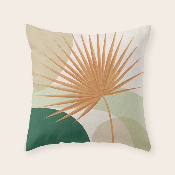 Tropical Leaf- Abstract Art 22/2 Throw Pillow Gallery Image 6