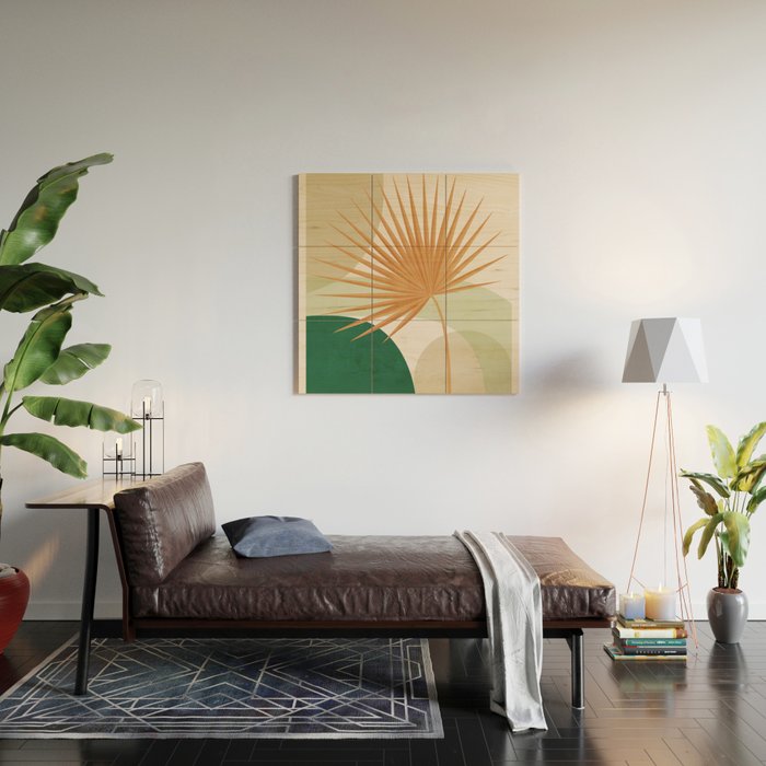 Tropical Leaf- Abstract Art 22/2 Wood Wall Art Gallery Image 2