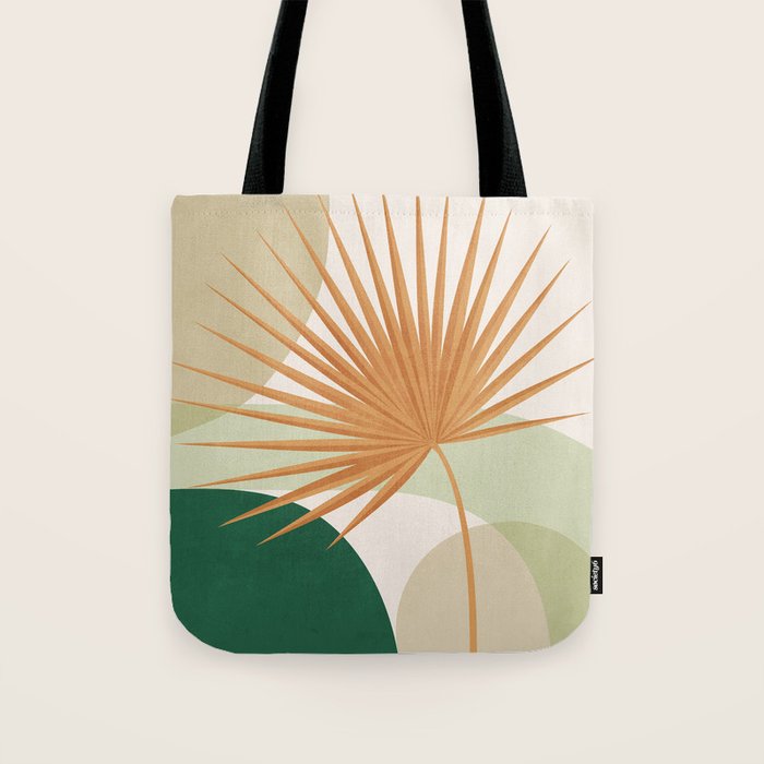 Tropical Leaf- Abstract Art 22/2 Tote Bag Gallery Image 1