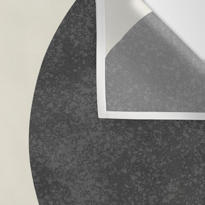 Mid Century Modern - Sun and Rainbow black and white Wall Tapestry Gallery Image 3
