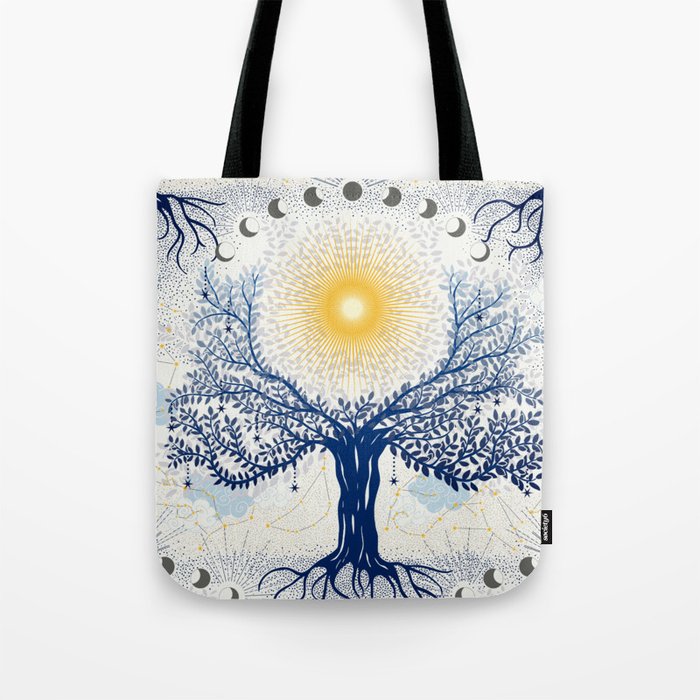Feel the Cosmic Mother Earth Tote Bag Gallery Image 1