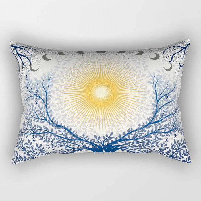Feel the Cosmic Mother Earth Rectangular Pillow Gallery Image 1
