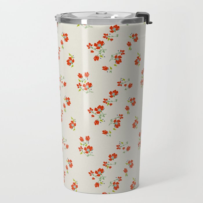VINTAGE FLORAL Travel Mug Gallery Image 2