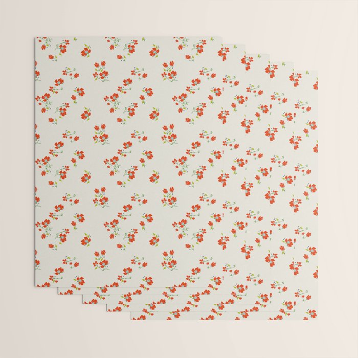 VINTAGE FLORAL Wrapping Paper Gallery Image 3