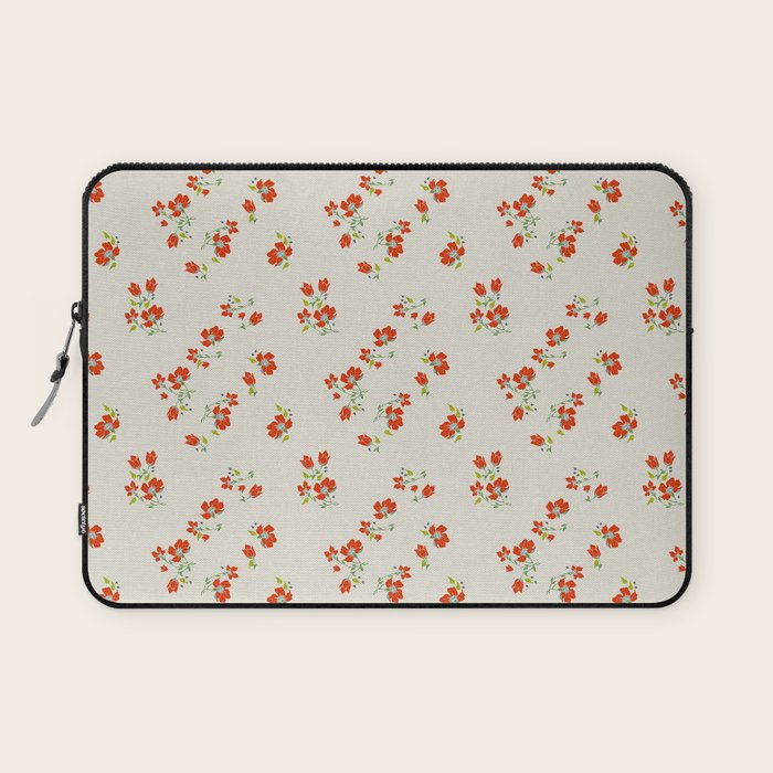 VINTAGE FLORAL Laptop Sleeve Gallery Image 1