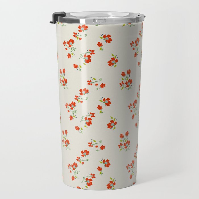 VINTAGE FLORAL Travel Mug Gallery Image 3