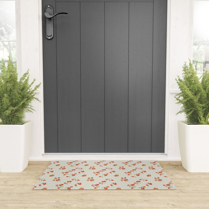VINTAGE FLORAL Welcome Mat Gallery Image 3