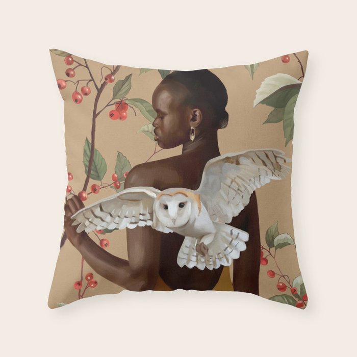 Stillness and Flight 2 Throw Pillow Gallery Image 1