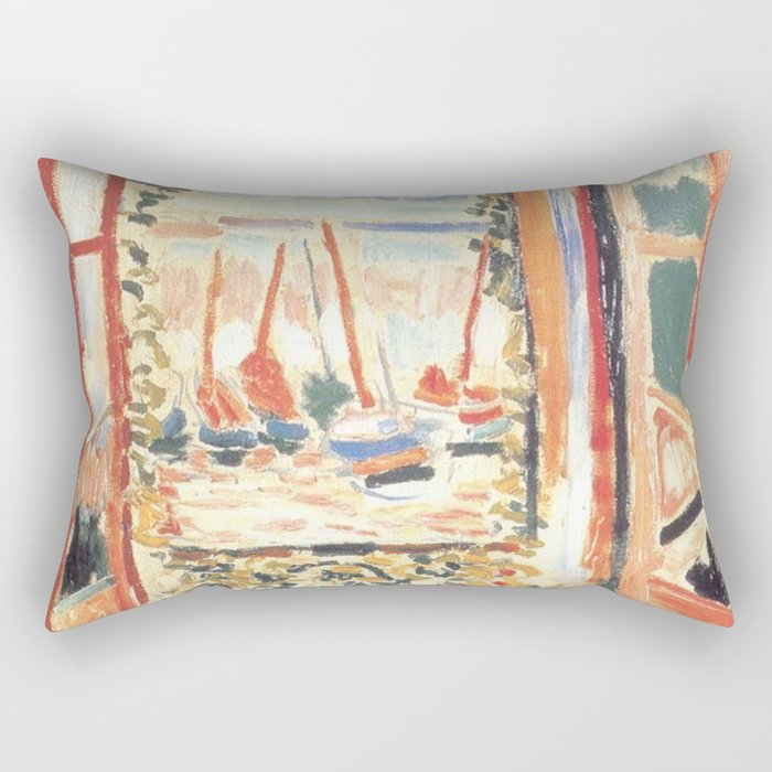 Henri Matisse Open Window at Collioure Rectangular Pillow Gallery Image 1