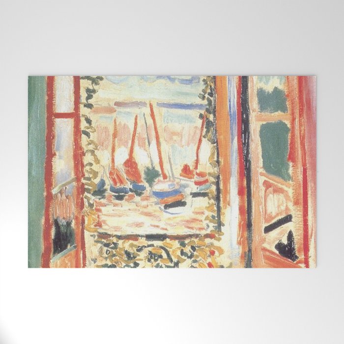 Henri Matisse Open Window at Collioure Welcome Mat Gallery Image 1