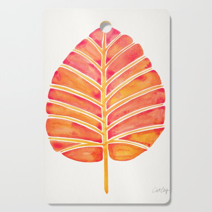 Elephant Ear Alocasia - Peach Palette Cutting Board Gallery Image 1