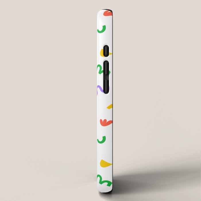 Fun colorful abstract organic shape art pattern iPhone Case Gallery Image 2