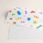 Fun colorful abstract organic shape art pattern Wrapping Paper Gallery Image 2