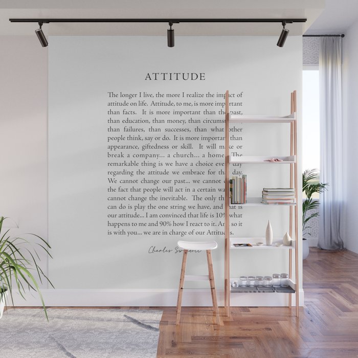 Charles Swindoll Quote, Attitude Wall Mural Gallery Image 1
