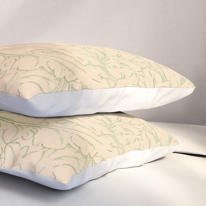 William Morris "Acanthus Scroll" 11. Pillow Sham Gallery Image 3