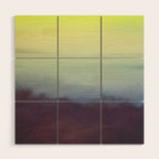 Coastal Landscape Abstract Wood Wall Art Gallery Image 1
