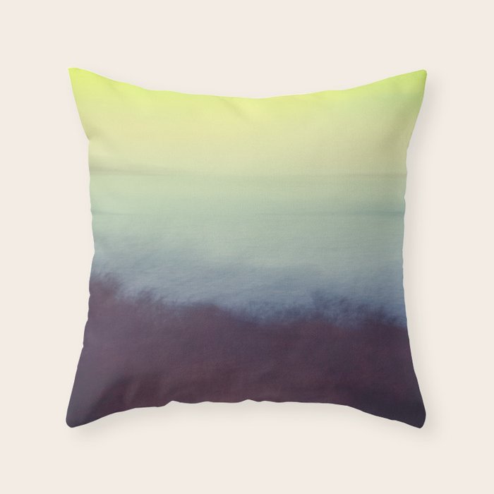 Coastal Landscape Abstract Throw Pillow Gallery Image 6