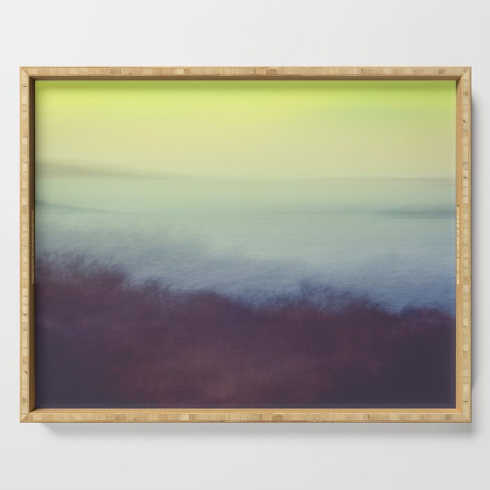 Coastal Landscape Abstract Serving Tray Gallery Image 1