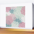 Floral Blooms, Soft Pink, Green and Teal, Design Prints Wall Mural Gallery Image 2