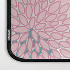 Floral Blooms, Soft Pink, Green and Teal, Design Prints Laptop Sleeve Gallery Image 3