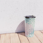 Floral Blooms, Soft Pink, Green and Teal, Design Prints Travel Mug Gallery Image 4