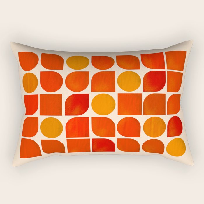 Fun Geometry - Mid-century abstract Rectangular Pillow Gallery Image 2